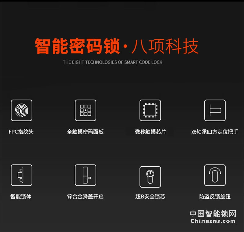 邦派全自動(dòng)家用智能鎖 指紋鎖app微信密碼鎖