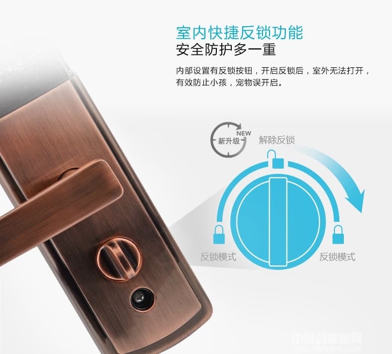 鑫國鑫智能鎖 三防四合一指紋密碼鎖 滑蓋智能門鎖