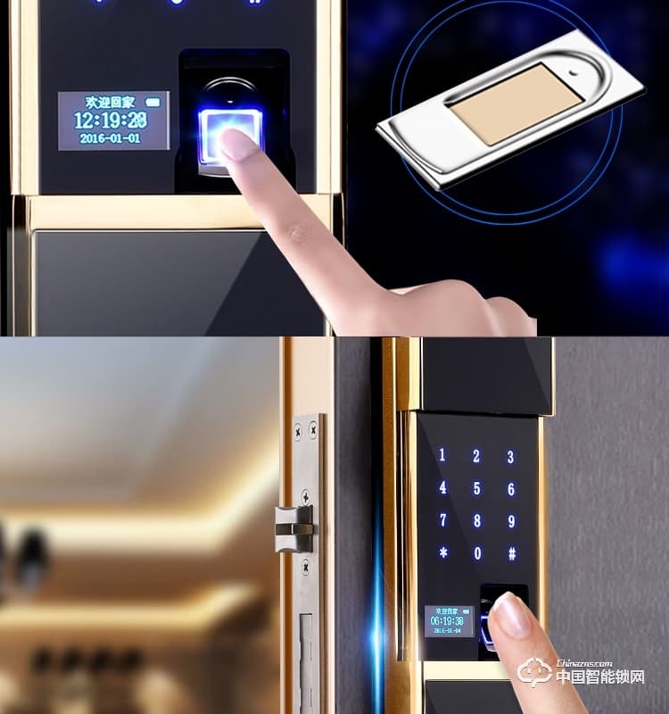 梵格爾指紋鎖 家用防盜門電子鎖遠(yuǎn)程智能門鎖密碼鎖