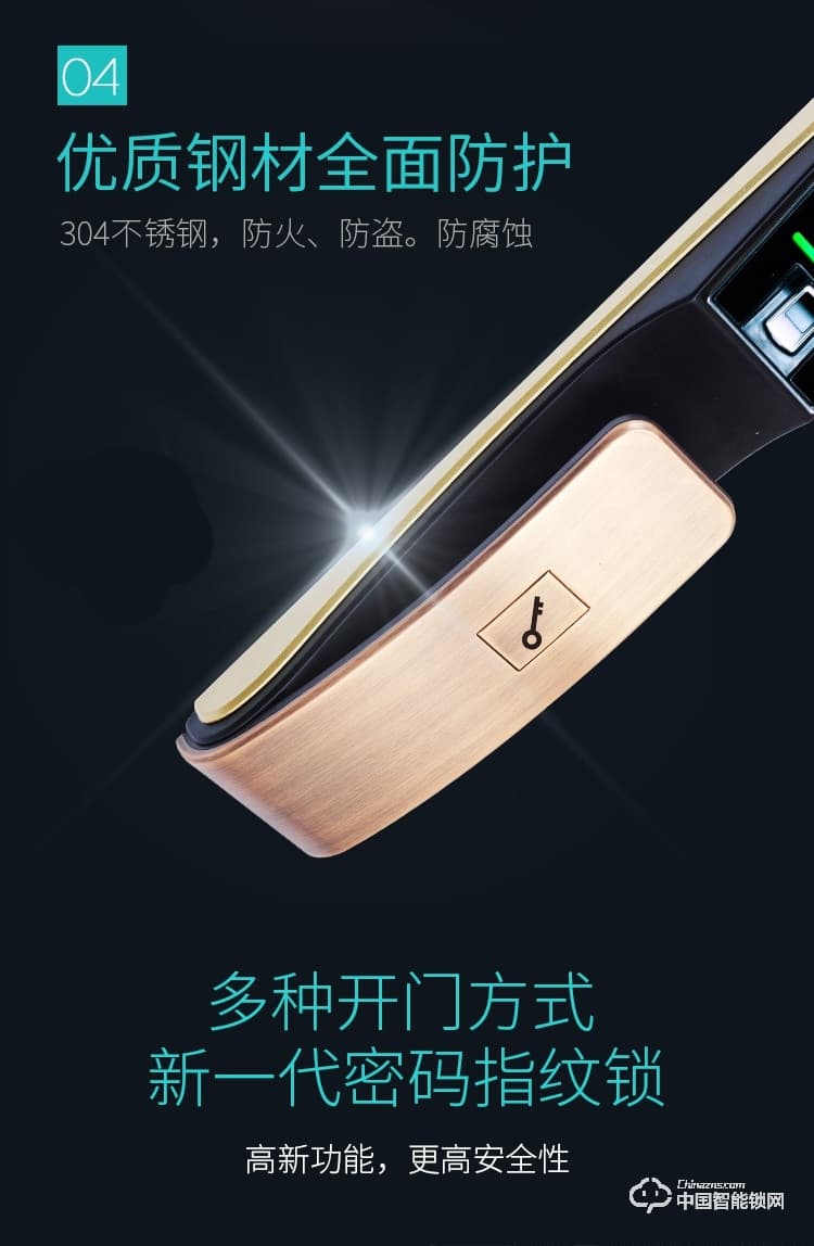 樂可多指紋鎖 家用防盜門新品智能鎖把手指紋識別密碼鎖