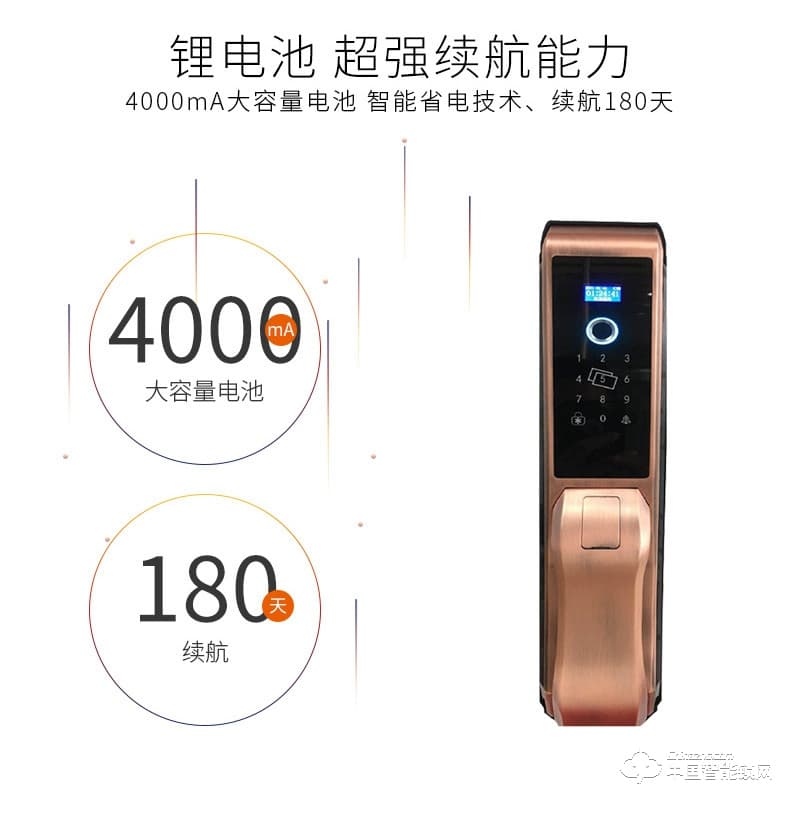 安爾發(fā)智能鎖 推拉式指紋密碼鎖 防盜門智能鎖A601