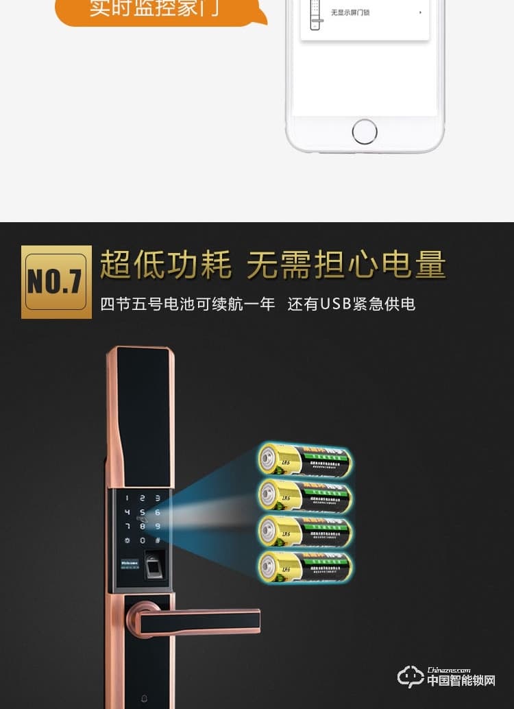 普利多智能鎖 滑蓋指紋鎖 防盜門密碼鎖