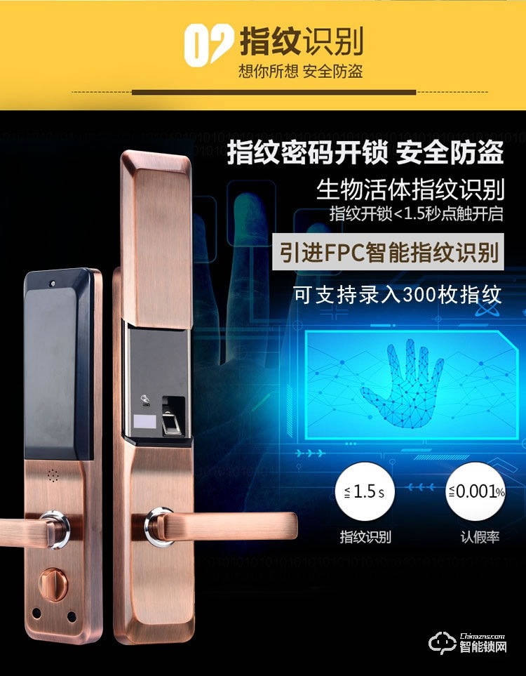 上品易聯(lián)智能鎖 YSH1智能指紋密碼鎖