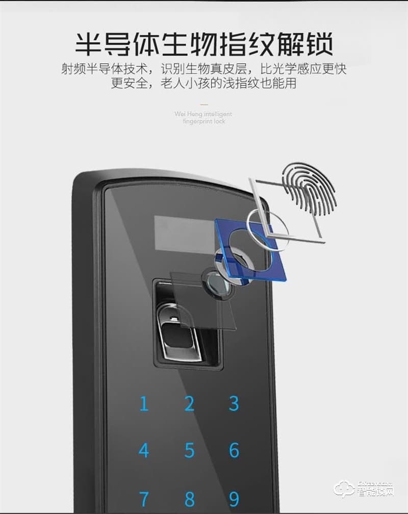 泰衛(wèi)智能鎖 H5組合開鎖 精準(zhǔn)指紋識(shí)別鎖