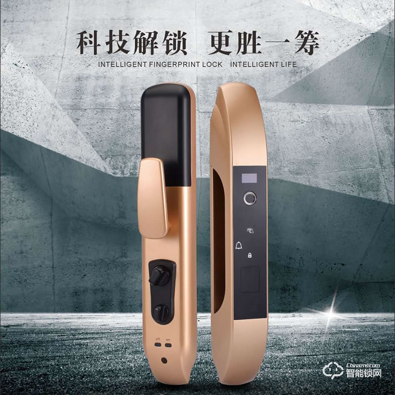 羅威納智能鎖 家用防盜門(mén)指紋密碼智能門(mén)鎖
