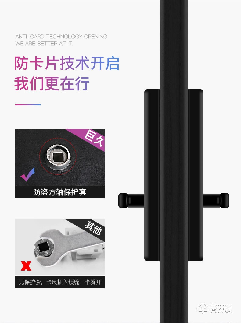巨久智能鎖 8802自動滑蓋家用指紋密碼鎖電子鎖