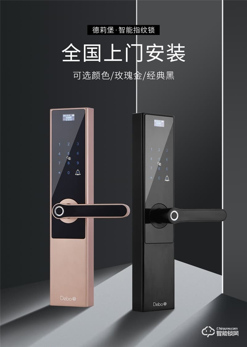 德莉堡智能鎖 0851家用防盜門鎖APP遠(yuǎn)程公寓鎖