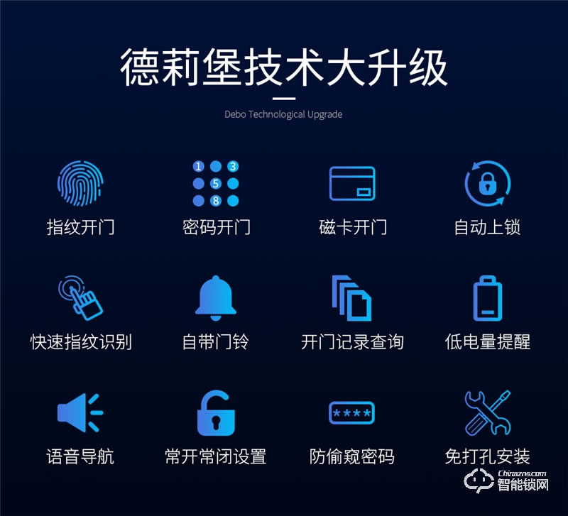 德莉堡智能鎖 08辦公室自動(dòng)鎖刷卡智能鎖