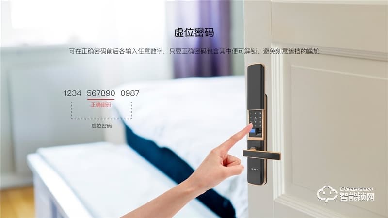 樂開智能鎖 S18室內(nèi)家用玻璃臥室房門鎖