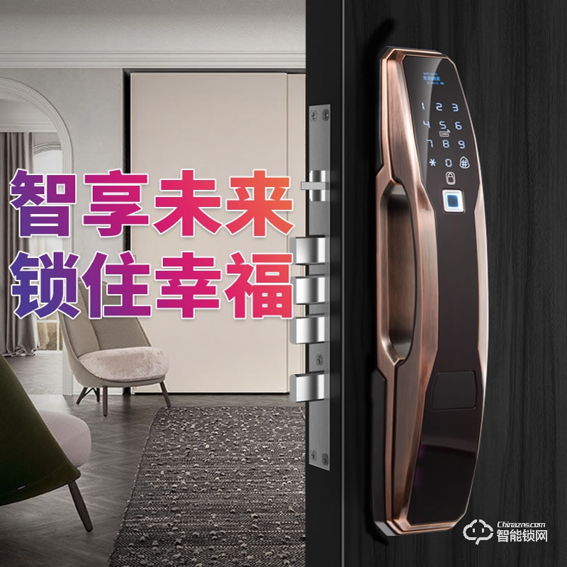 艾爾邁智能鎖 家用防盜門遠(yuǎn)程大門電子密碼鎖