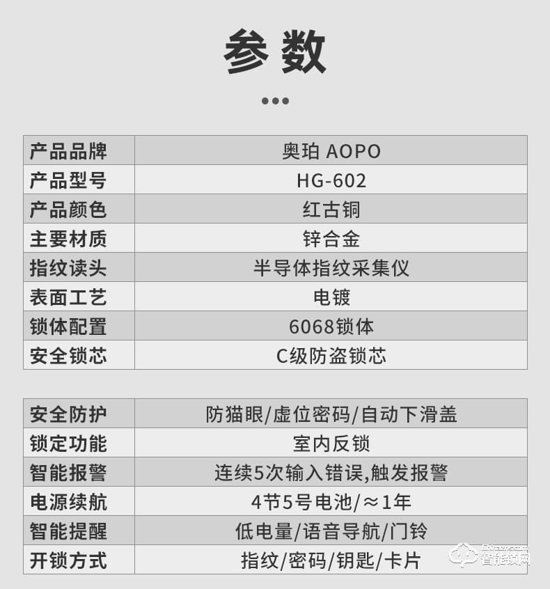 奧珀智能鎖 HG-602全自動(dòng)滑蓋指紋解鎖門鎖