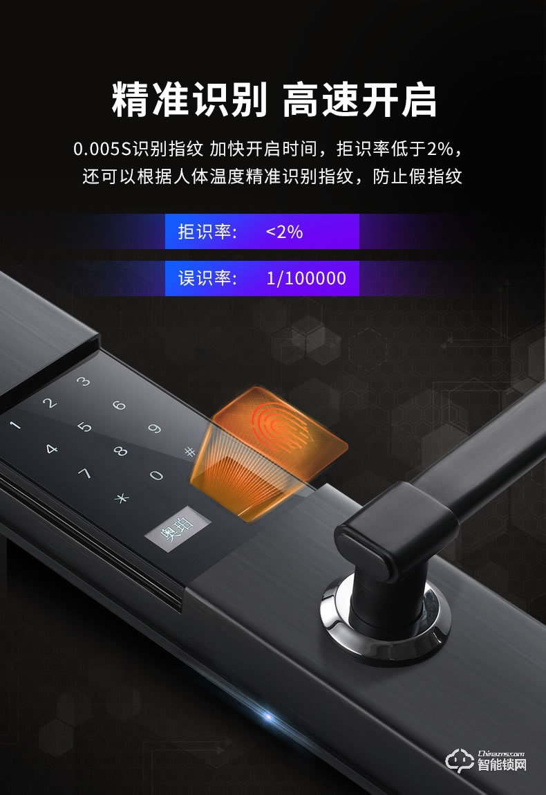 奧珀智能鎖 A5全自動(dòng)電動(dòng)滑蓋指紋鎖密碼鎖