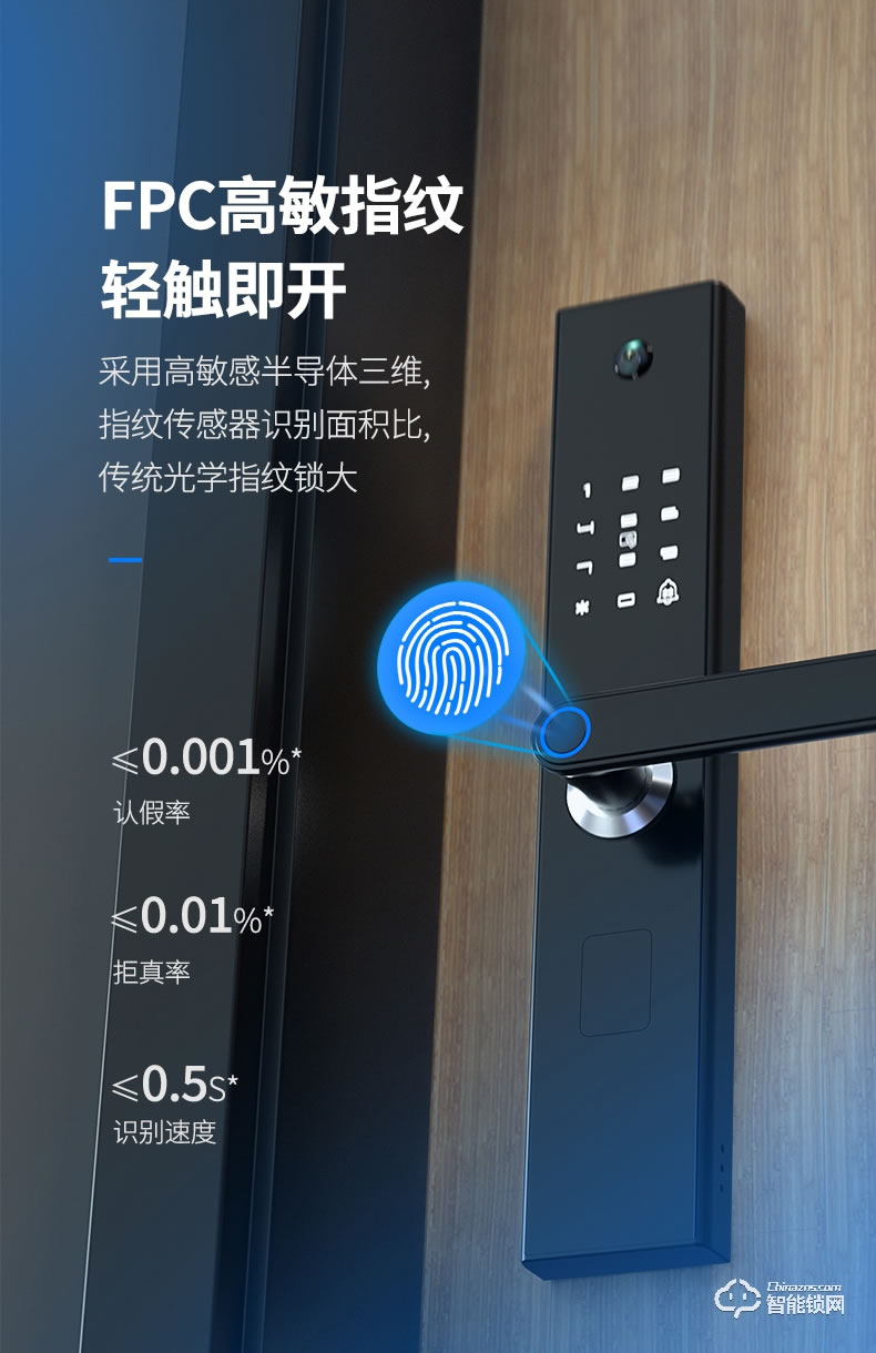 巴奈特智能鎖 K2可視貓眼帶監(jiān)控鎖