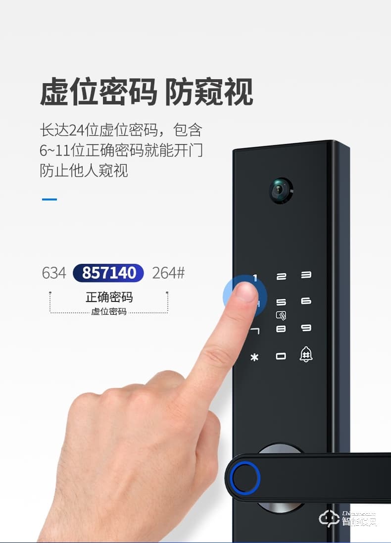 巴奈特智能鎖 K2可視貓眼帶監(jiān)控鎖