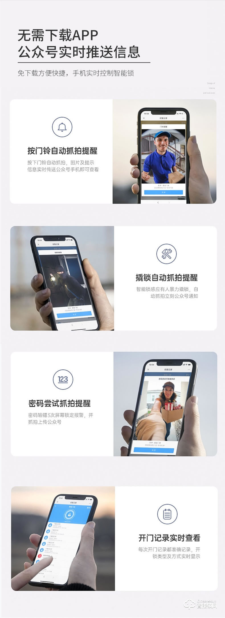 易麟智能鎖 Q02全自動可視貓眼智能鎖