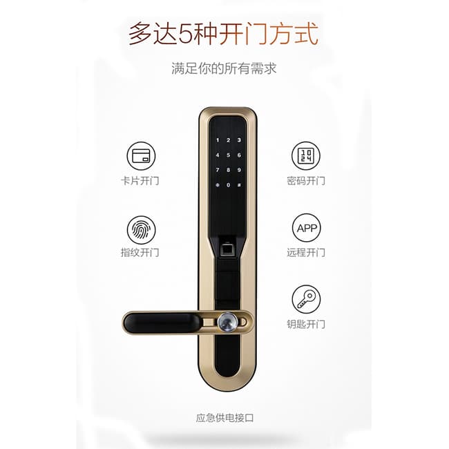 都護(hù)府指紋鎖 F001指紋密碼智能鎖