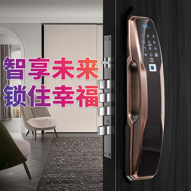 艾爾邁智能鎖 家用防盜門遠(yuǎn)程大門電子密碼鎖