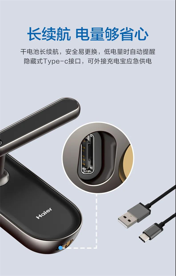 海爾智能門鎖：E26雙核智控智能門鎖首發(fā)亮相